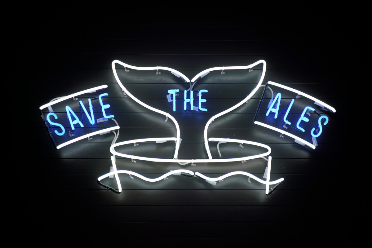 Neonschild: SAVE THE ALES