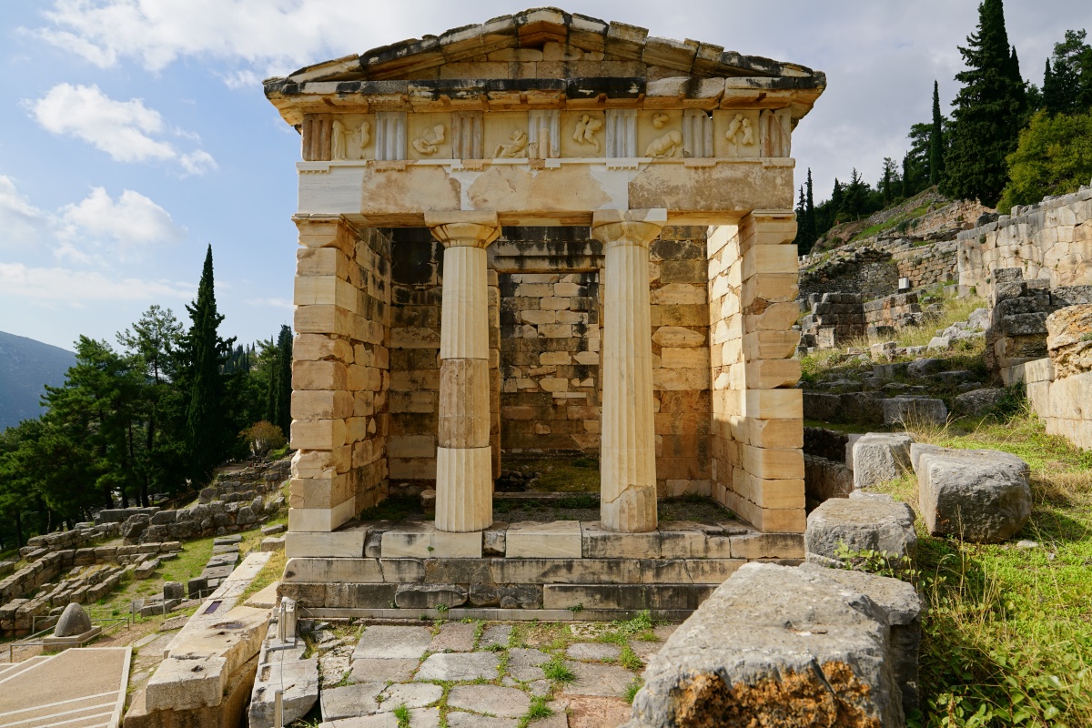 Schatzhaus der Athener in Delphi