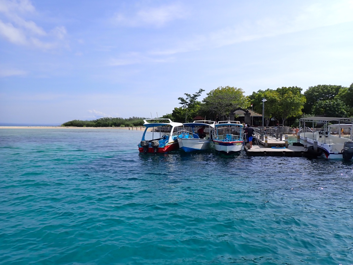 Anleger von Menjangan Island vor Bali