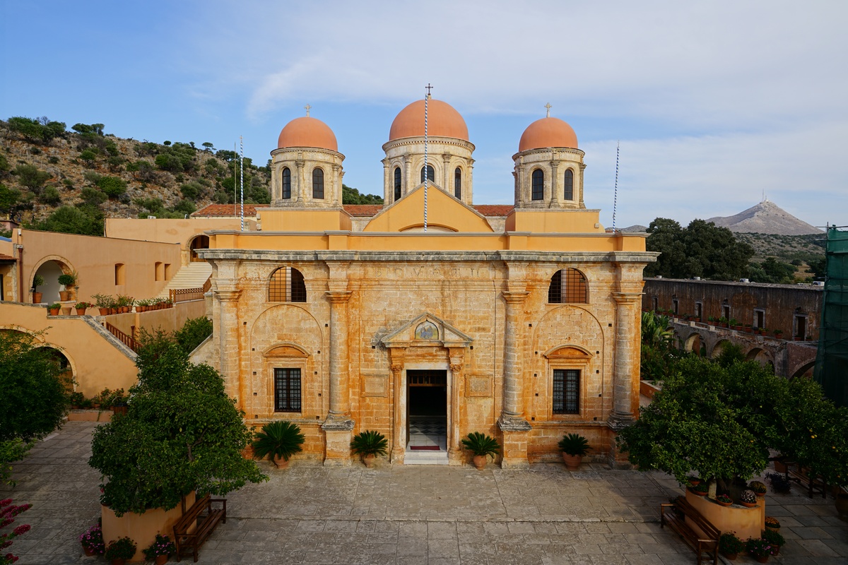 Im Agía-Triáda-Kloster auf der Akrotíri-Halbinsel bei Chaniá auf Kreta