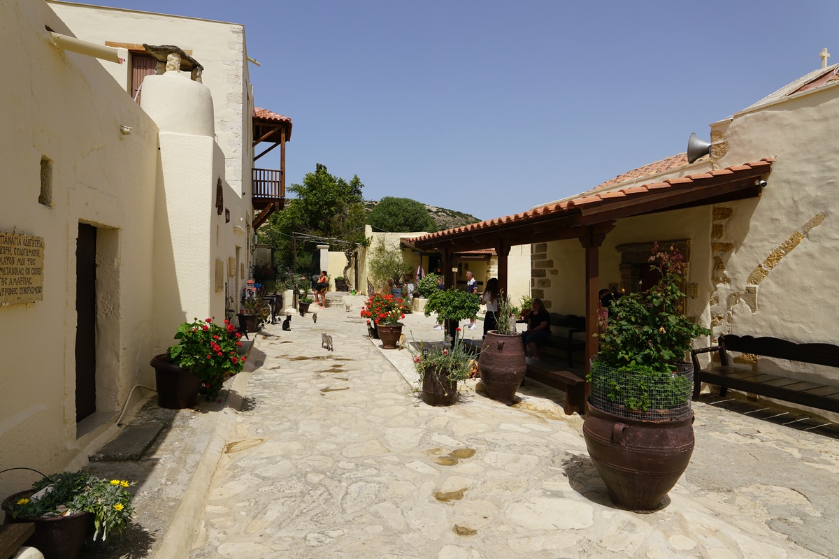 Im Odigítria-Kloster bei Sívas auf Kreta