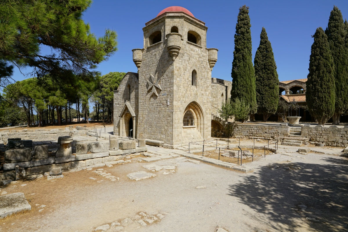 Turm des Filérimos-Klosters auf Rhodos