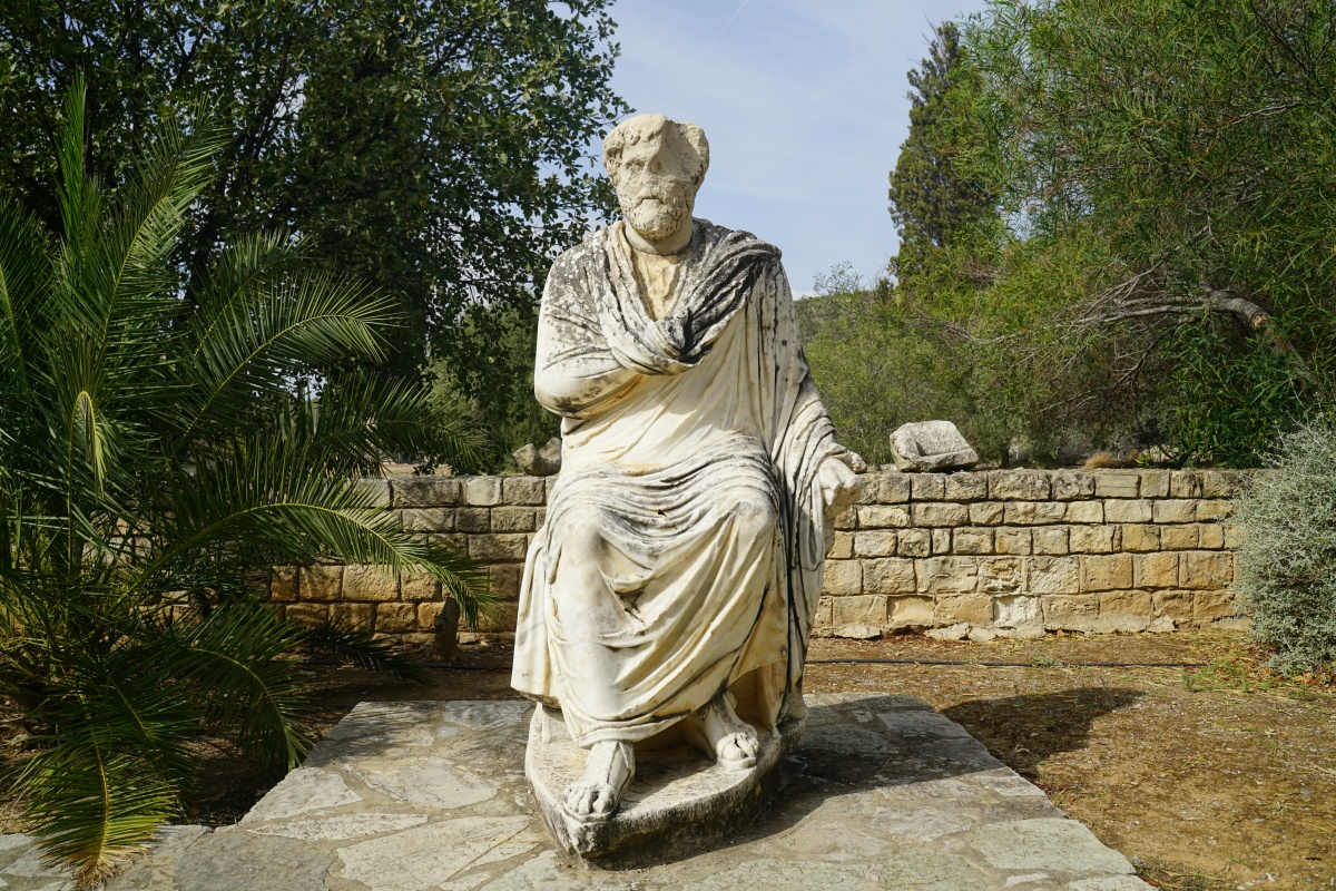 Statue von Antonius Pius in Górtyna bei Ágii Déka auf Kreta