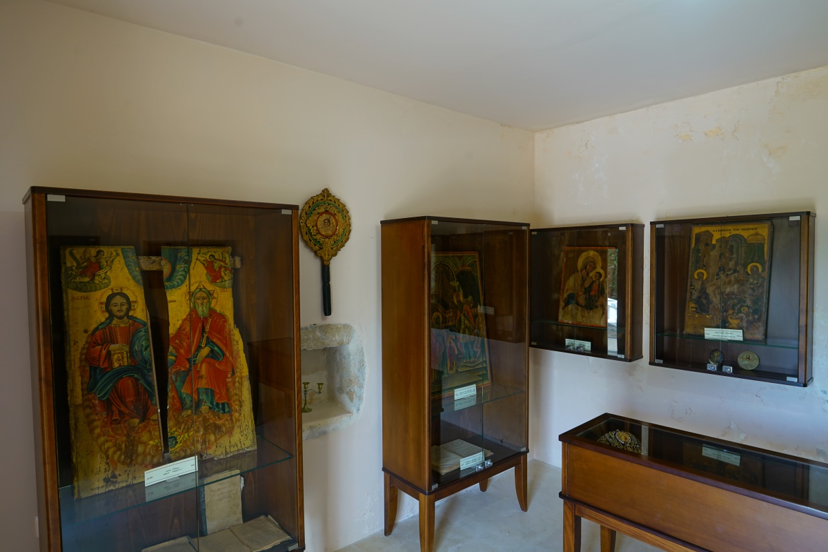 Byzantinisches Museum im Kloster Chrysoskalítissa (Moní Chrysoskalítissas) bei Elafonísi auf Kreta