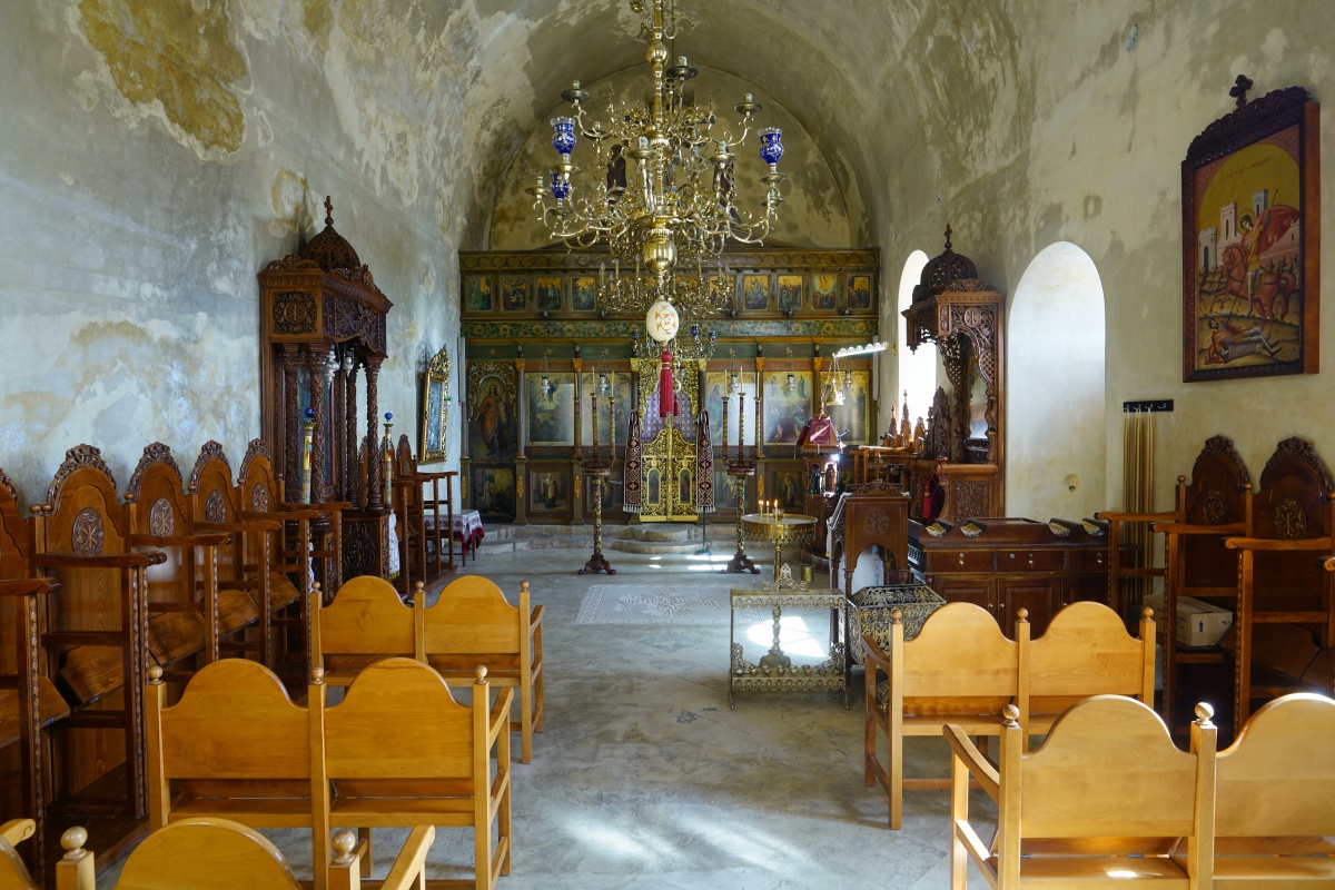 Klosterkirche im Kloster Chrysoskalítissa (Moní Chrysoskalítissas) bei Elafonísi auf Kreta