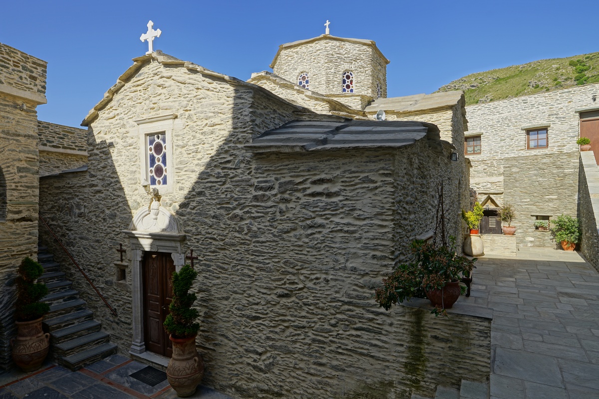 Klosterkirche im Kloster Panachrántou auf Ándros