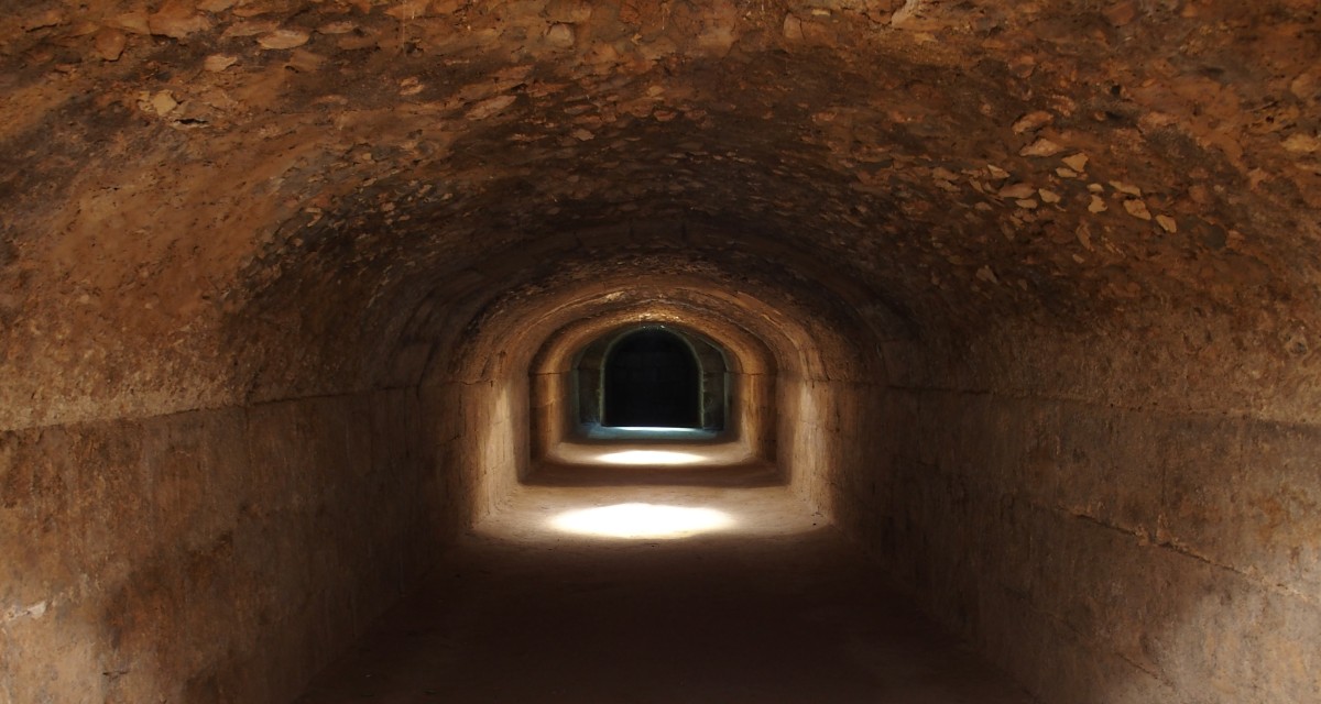 In den Katakomben unter dem Amphitheater von El Djem