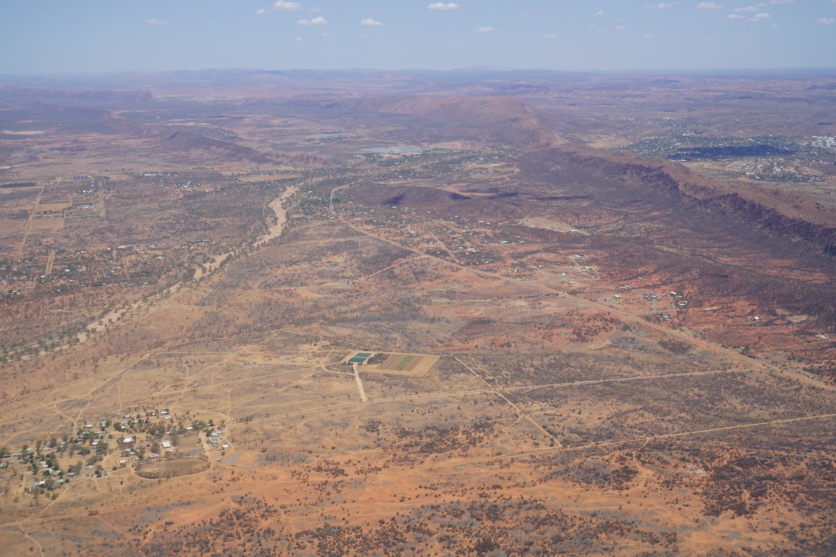 Luftbild von Alice Springs