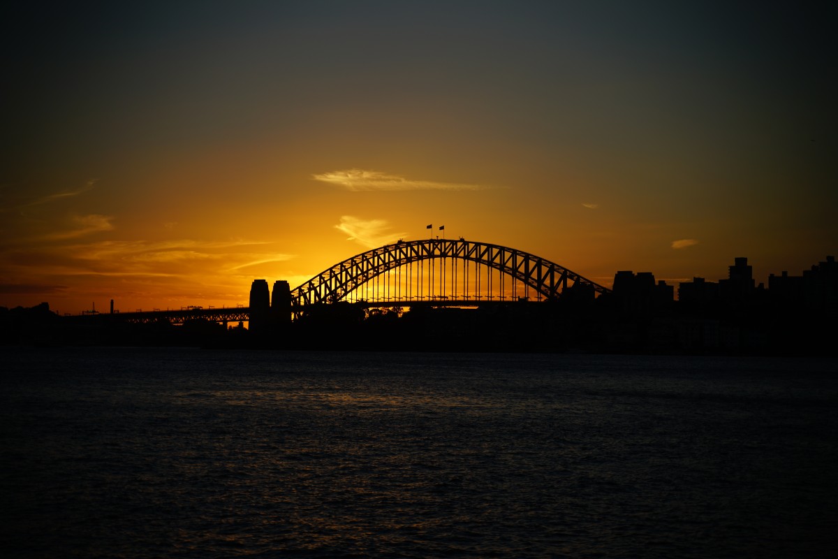 Harbour Bridge bei Sonnenuntergang