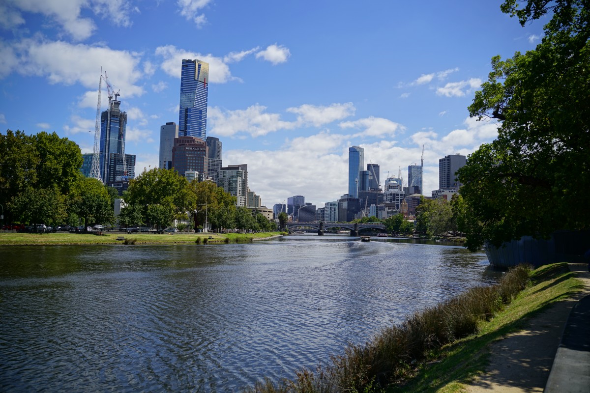 Melbourne CBD mit Yarra River