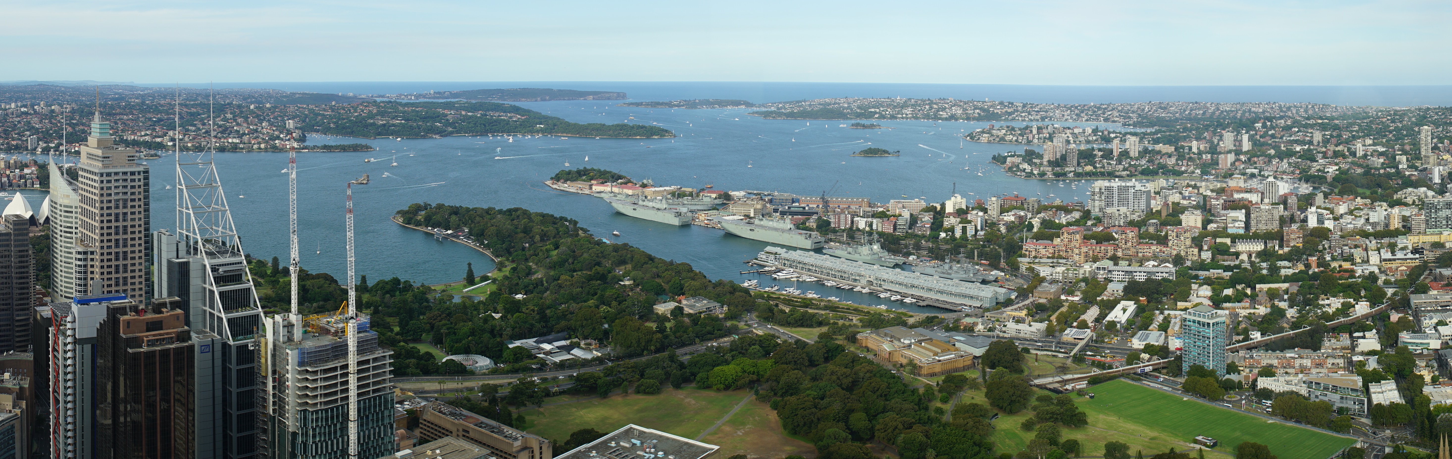 Panorama der Hafeneinfahrt von Sydney