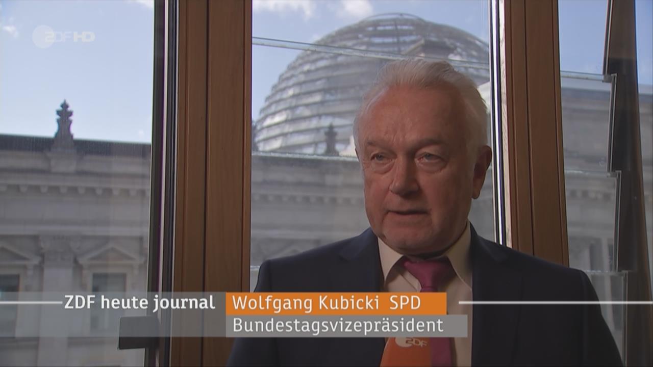 Wolfgang Kubicki von der SPD. Bild: ZDF