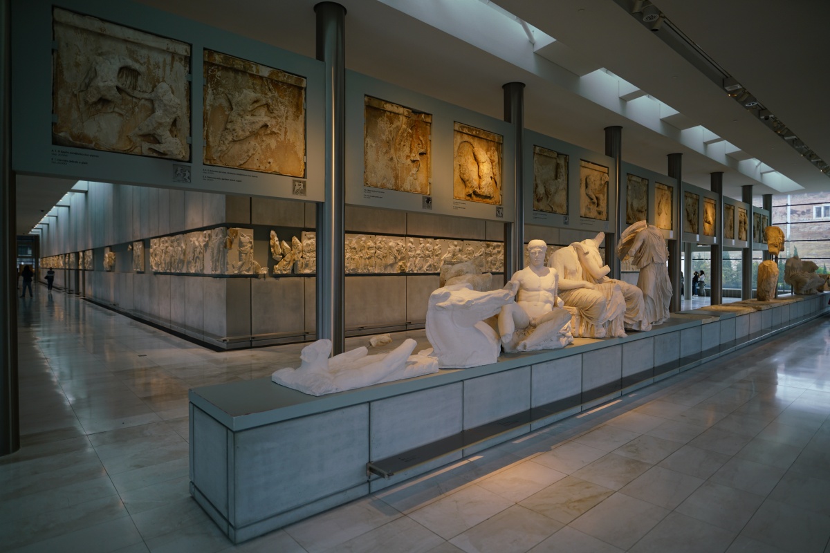 Galerie im Dachgeschoss des Akropolismuseums