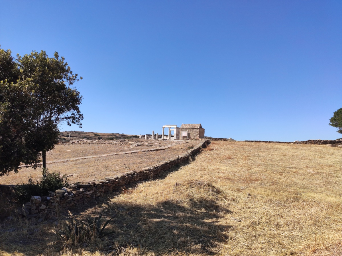 Tempel der Demeter vom Zaun aus gesehen
