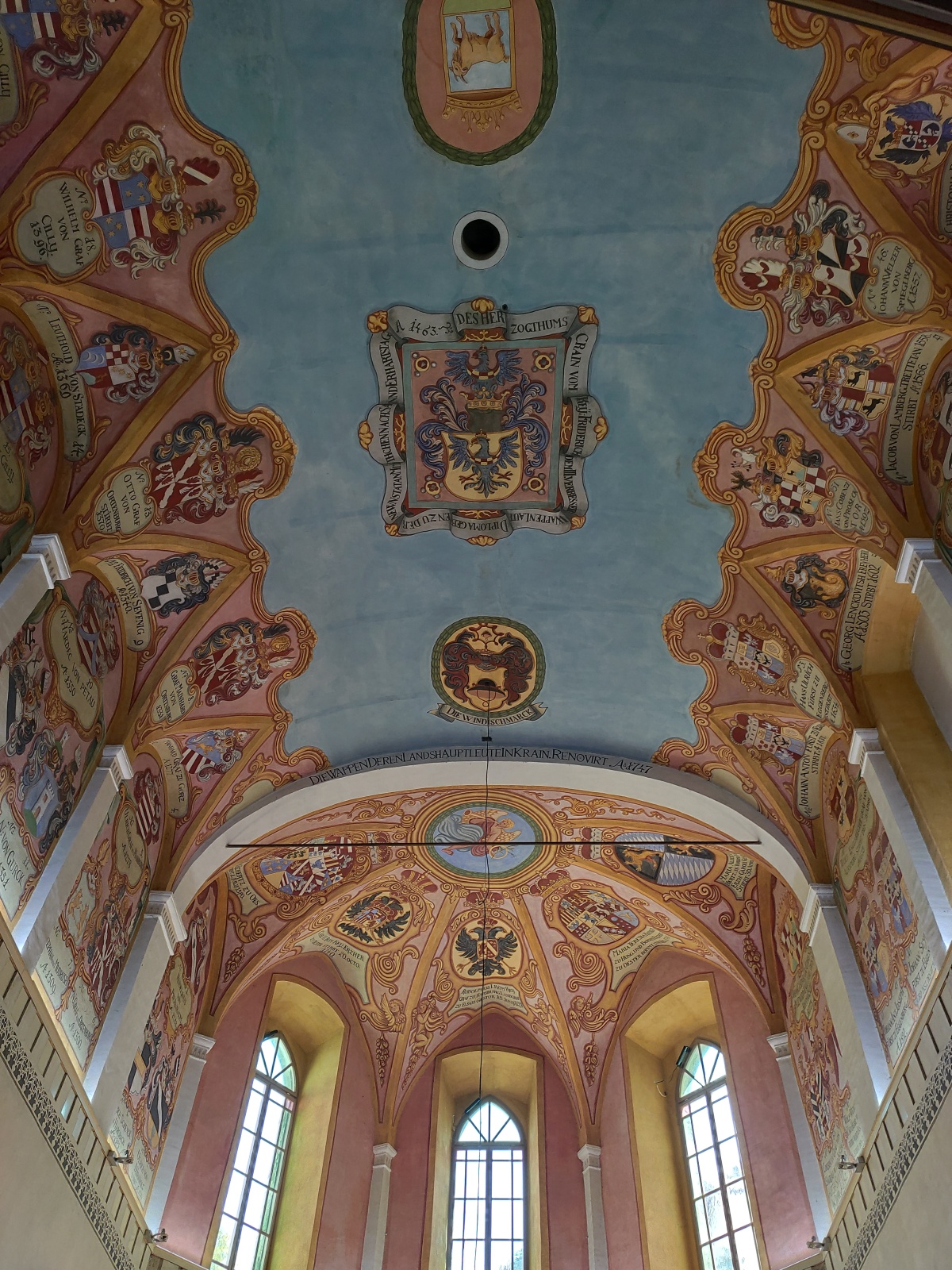 Decke der St.-Georg-Kapelle im Laibacher Schloss