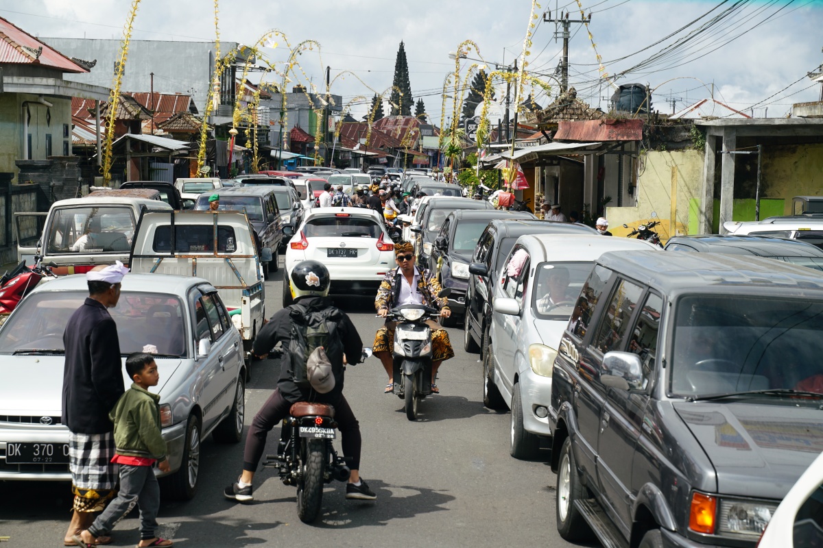 Stau in Kintamani auf Bali