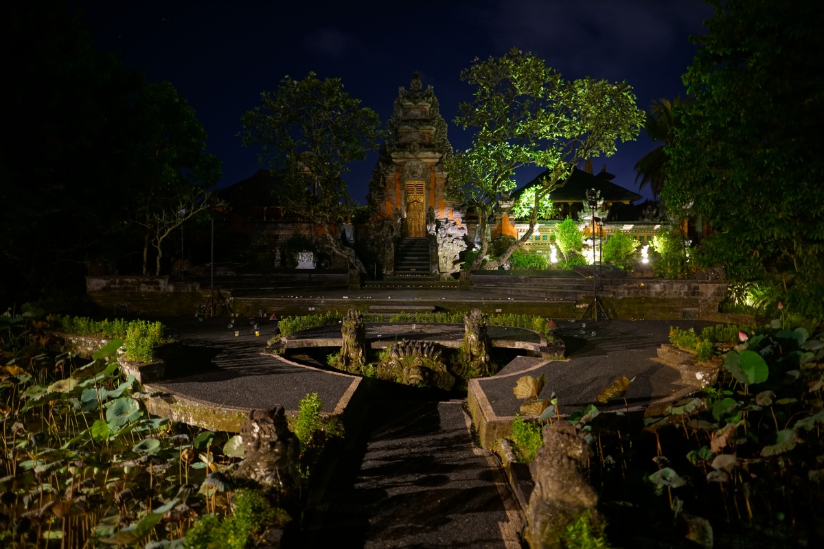 Saraswati-Tempel in Ubud auf Bali