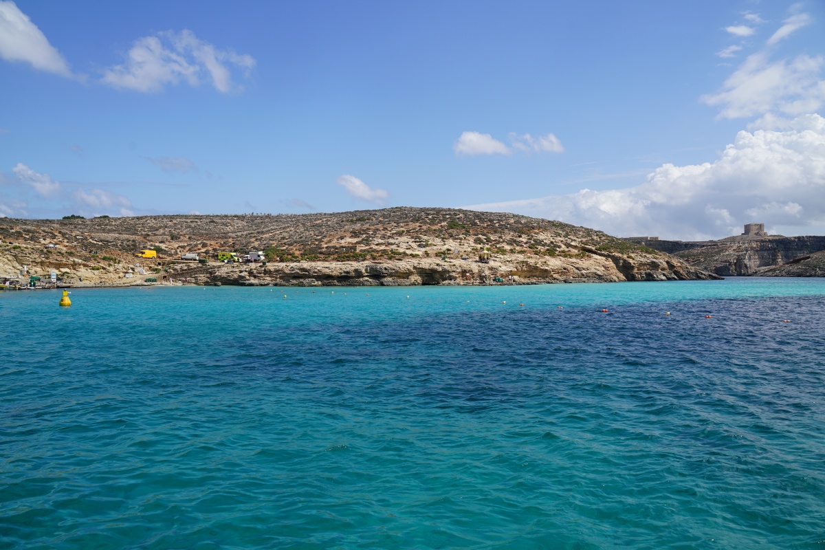 Blaue Lagune von Comino in Malta