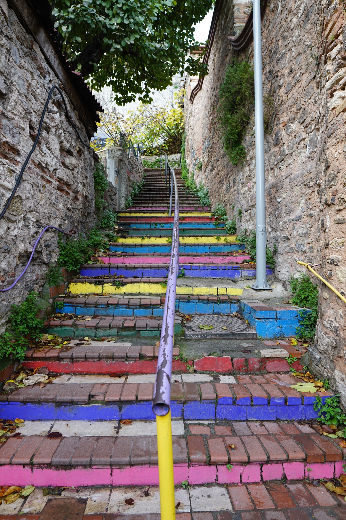 Bunte Treppe in Balat (Istanbul)