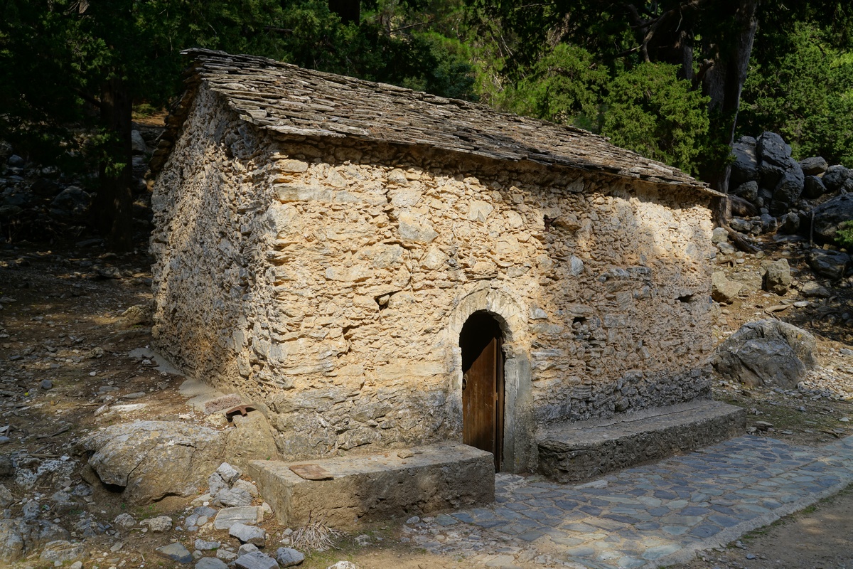 Kapelle Ágios Nikólaos in der Samariá-Schlucht auf Kreta