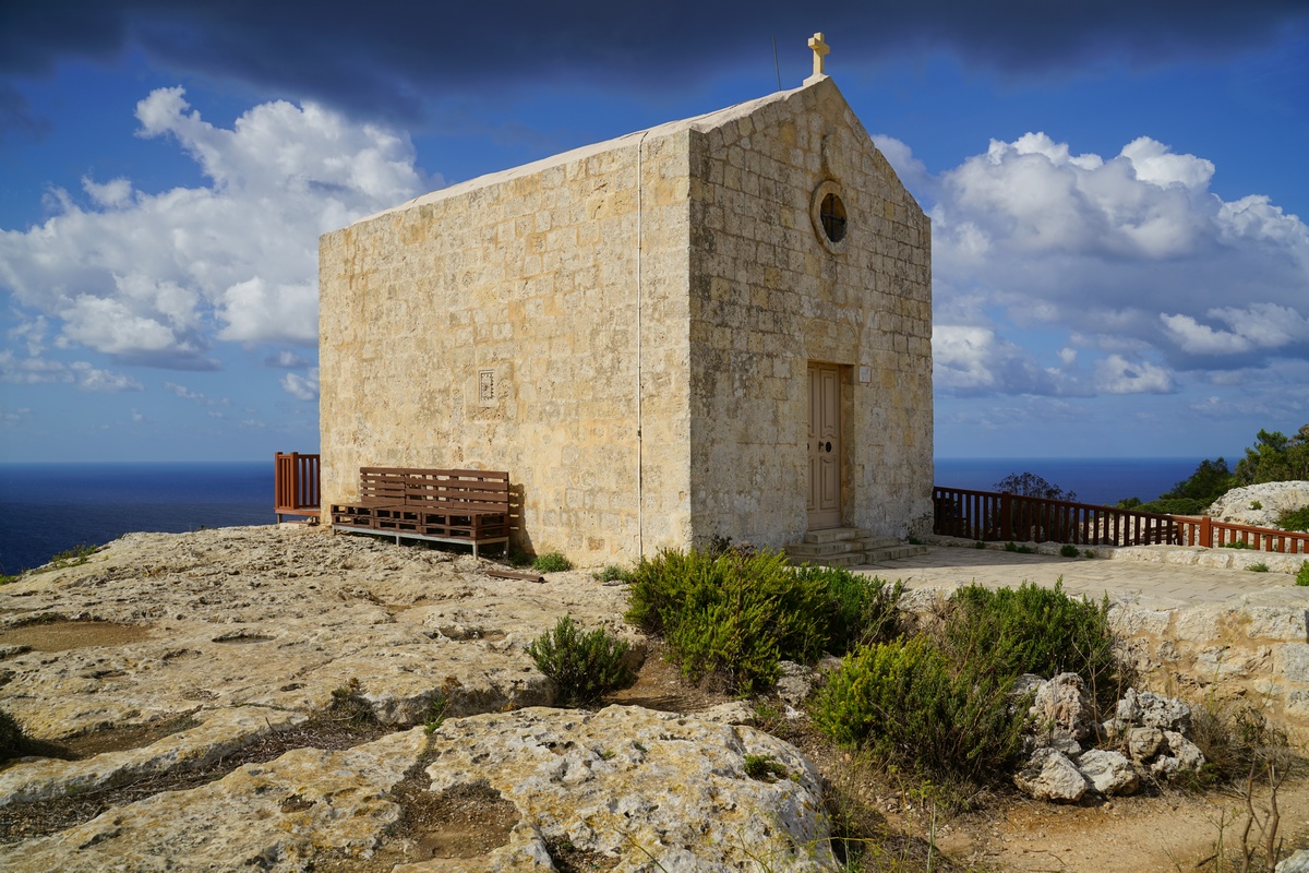 Maria-Magdalena-Kapelle an den Dingli-Klippen auf Malta