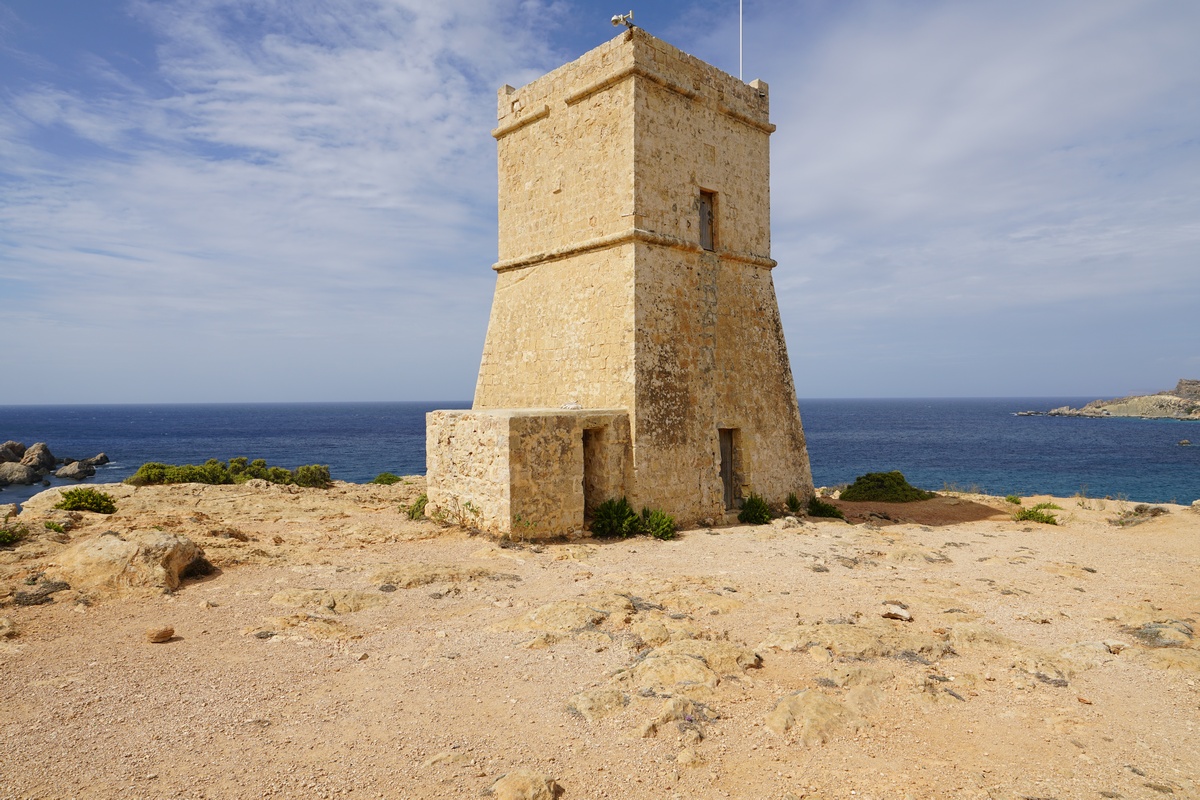 Għajn-Tuffieħa-Turm in Manikata auf Malta