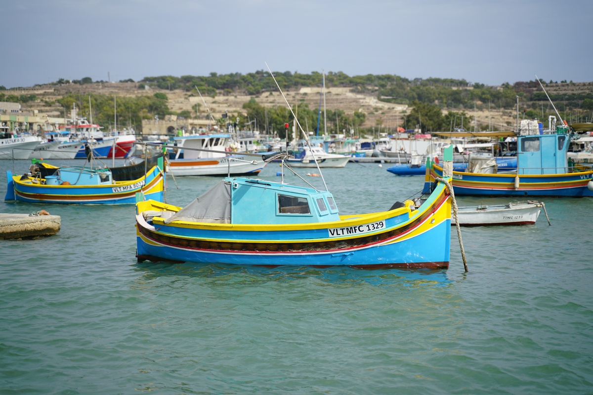 Fischerboot in Marsaxlokk auf Malta