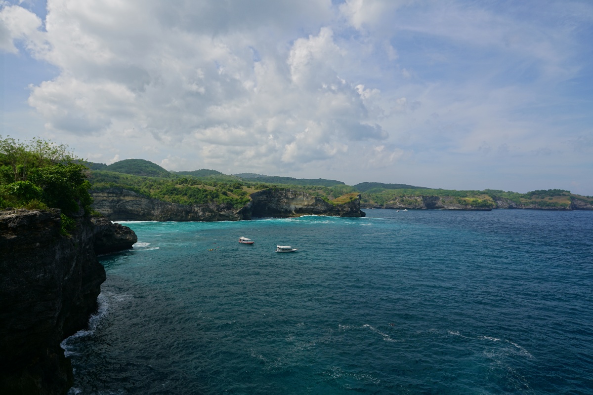 Manta Bay von Nusa Penida bei Bali