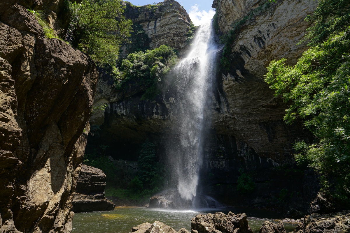 Gudu Falls (auch Goodoo Falls) im Royal-Natal-Nationalpark