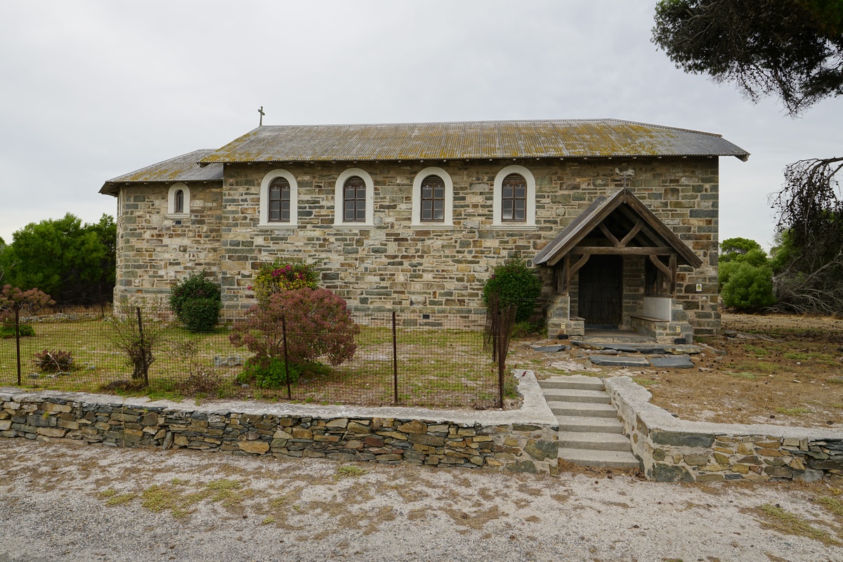 Lepra-Kirche auf Robben Island, einziger Privatbesitz auf der Insel, denn sie gehört der anglikanischen Kirche