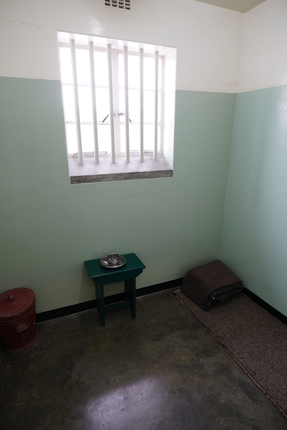 Nelson Mandelas Zelle auf Robben Island