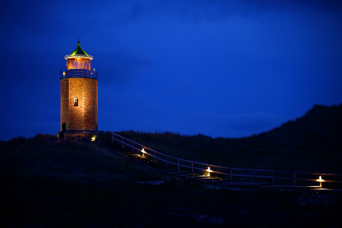 Leuchtturm Quermarkenfeuer Rotes Kliff in Kampen auf Sylt