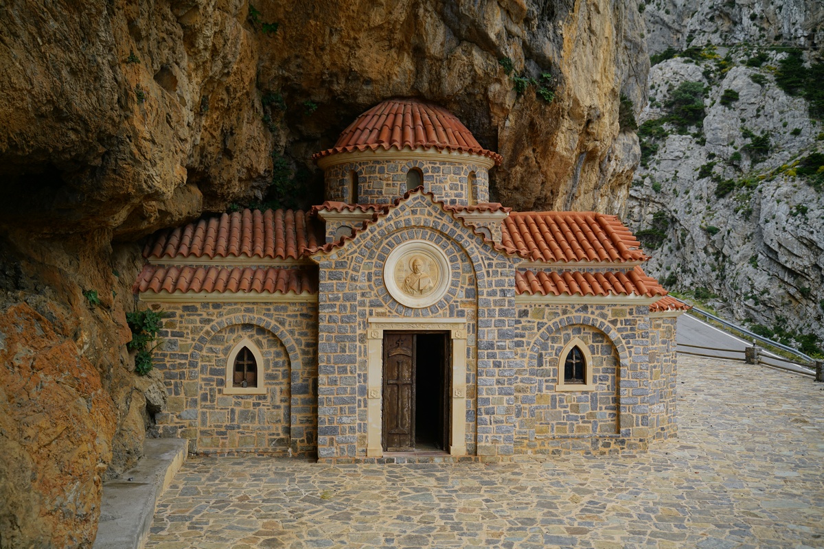 Felsenkirchlein Ágios Nikólaos bei Plakiás auf Kreta
