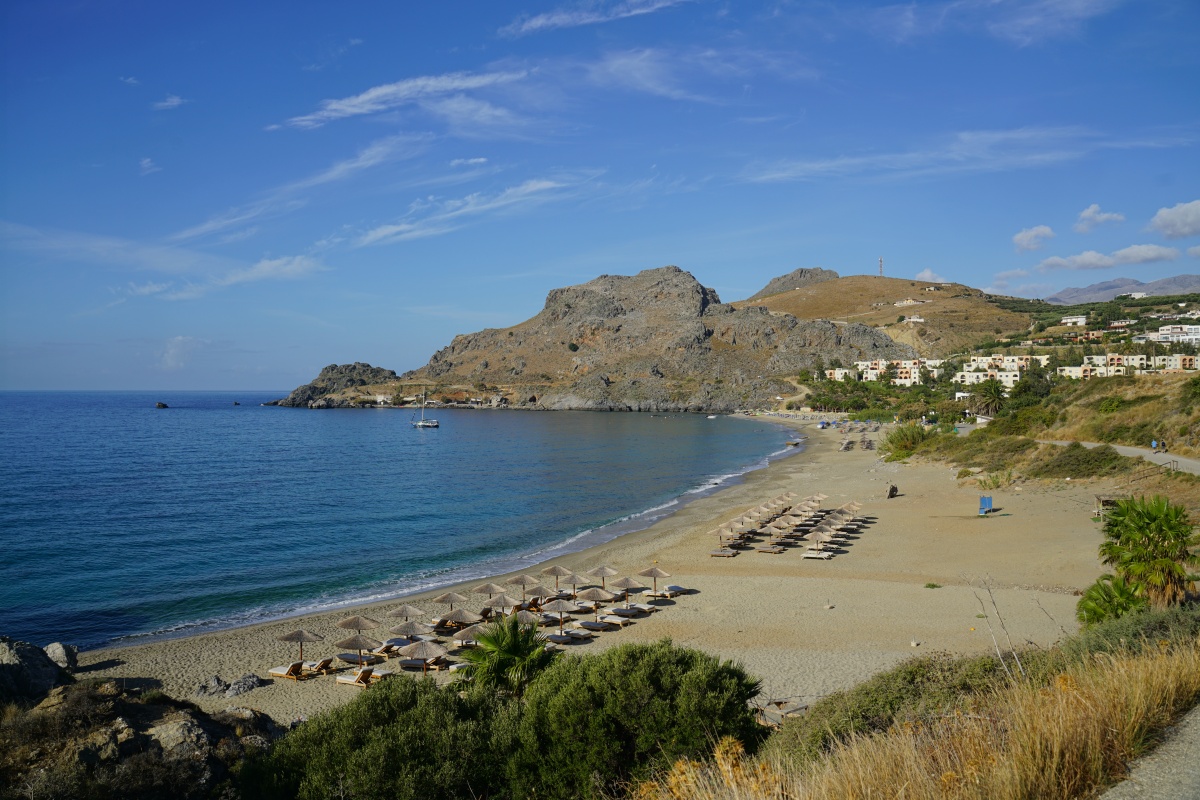 Damnóni-Strand bei Plakiás auf Kreta