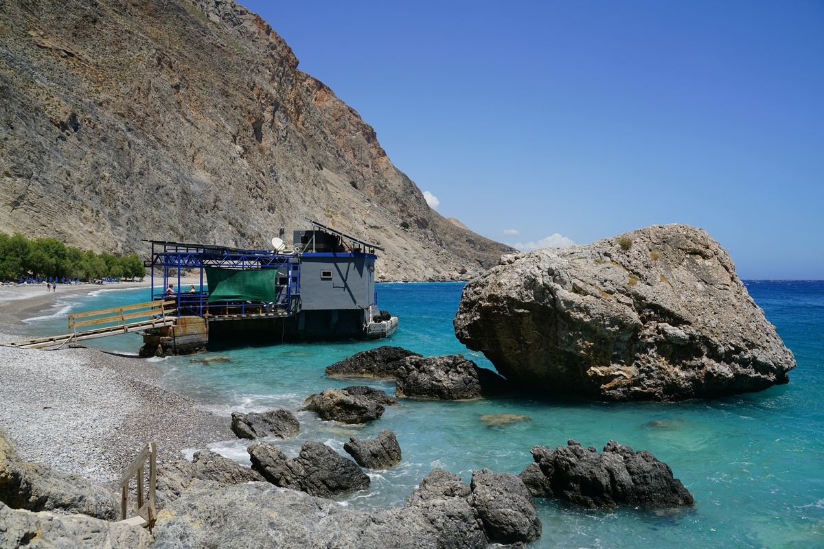 Glyká Nerá und Mermaid Island auf Kreta