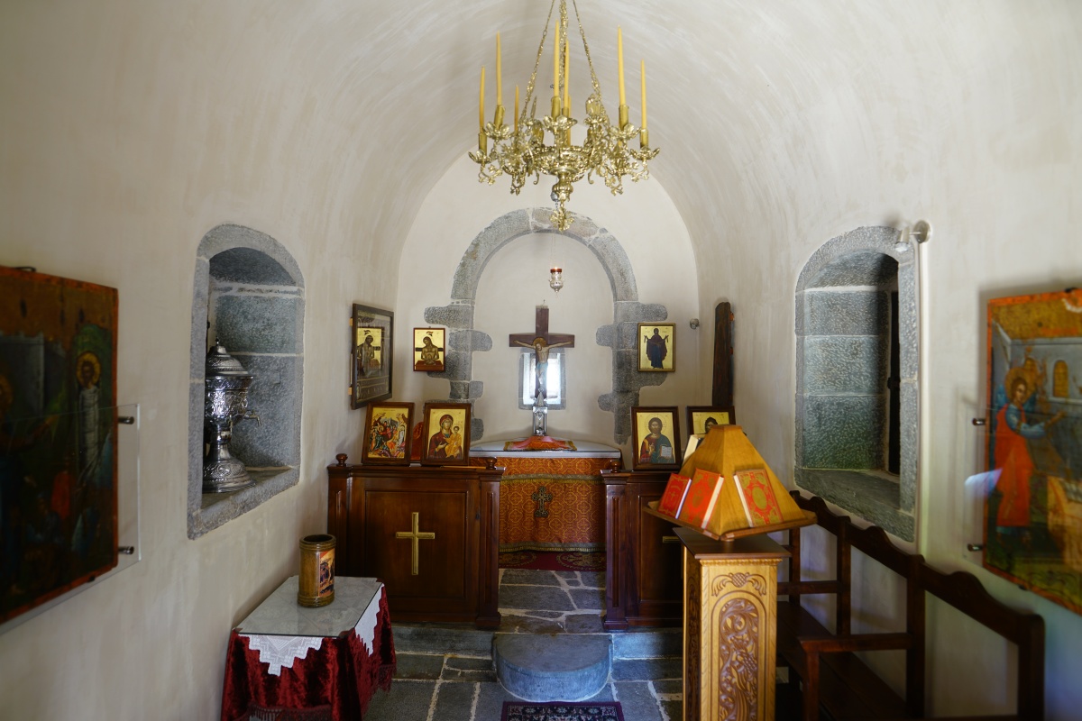 Im Kirchlein Ágios Lázaros im Kloster Aréti auf Kreta