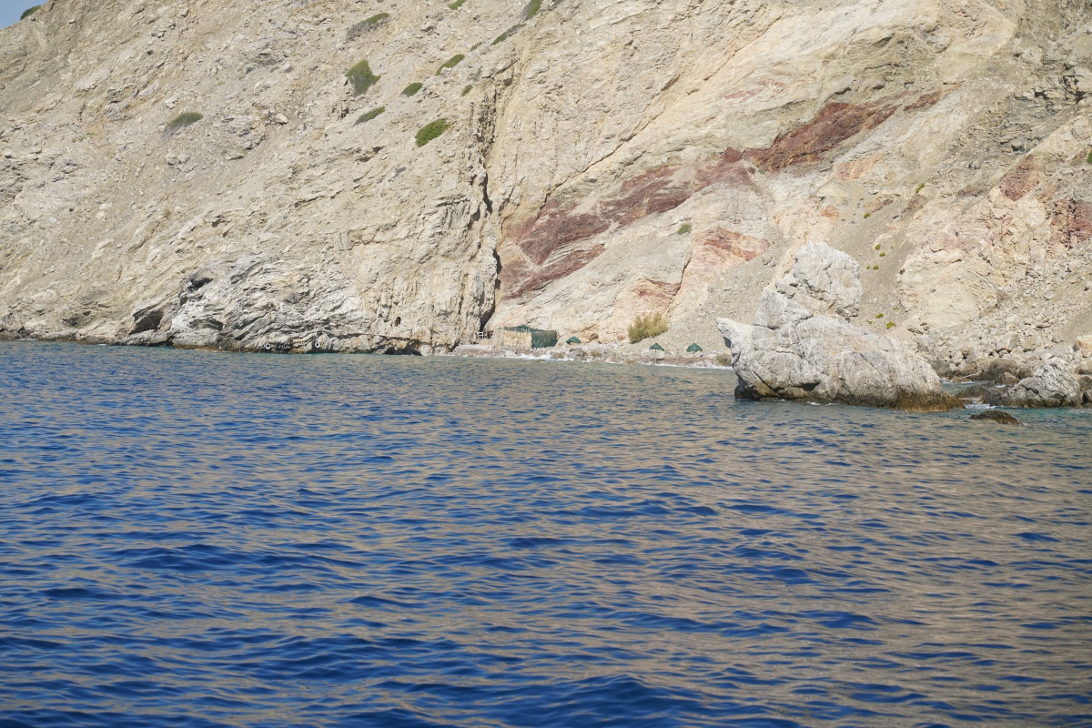Strand auf Mikró Paximádi (Kleine Paximádi) bzw. Paximádi Dýo (Paximádi Zwei) südlich von Kreta