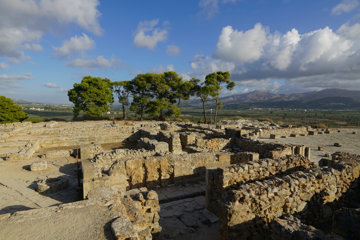 Der sog. Nordflügel von Phaistós auf Kreta; man geht davon aus, dass dort die königlichen Gemächer lagen