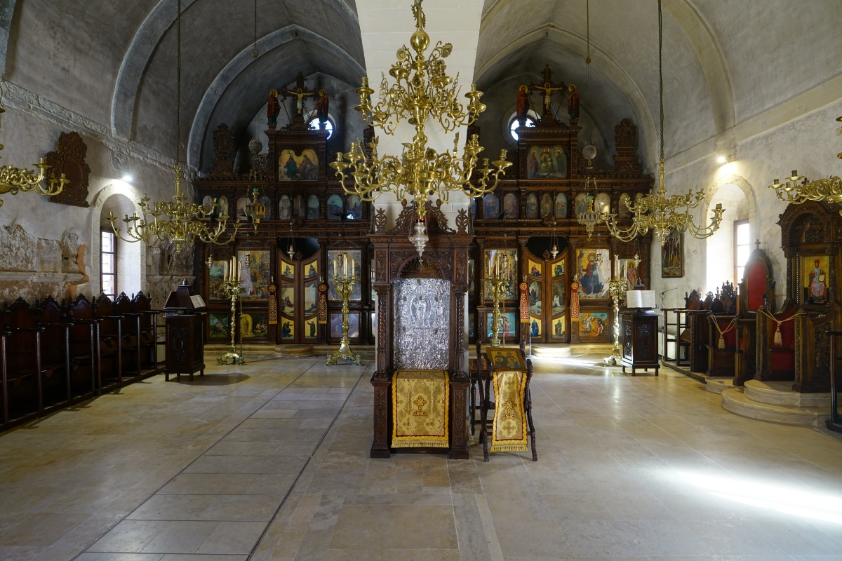 In der Klosterkirche von Arkádi auf Kreta