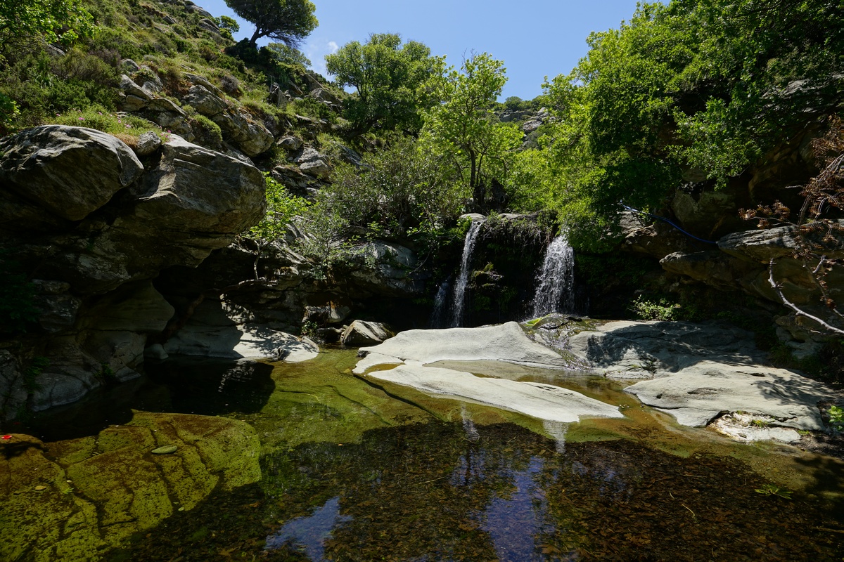 Pithára-Wasserfall bei Apikía auf Ándros