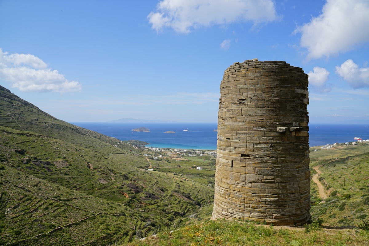 Petrus-Turm (Pýrgos Ágios Pétros) auf Ándros