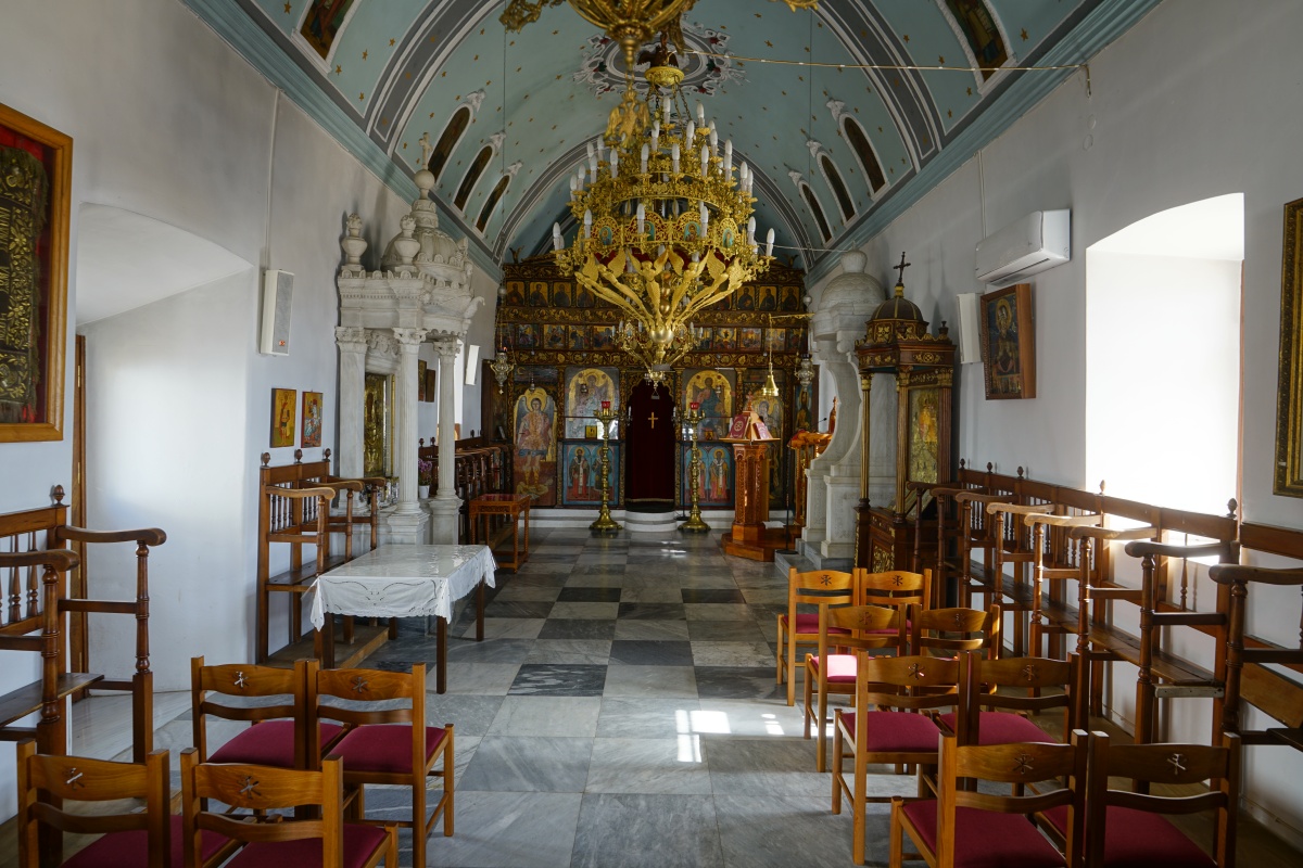 In der Kirche des Klosters Agía Móni bei Diakófti auf Kýthira