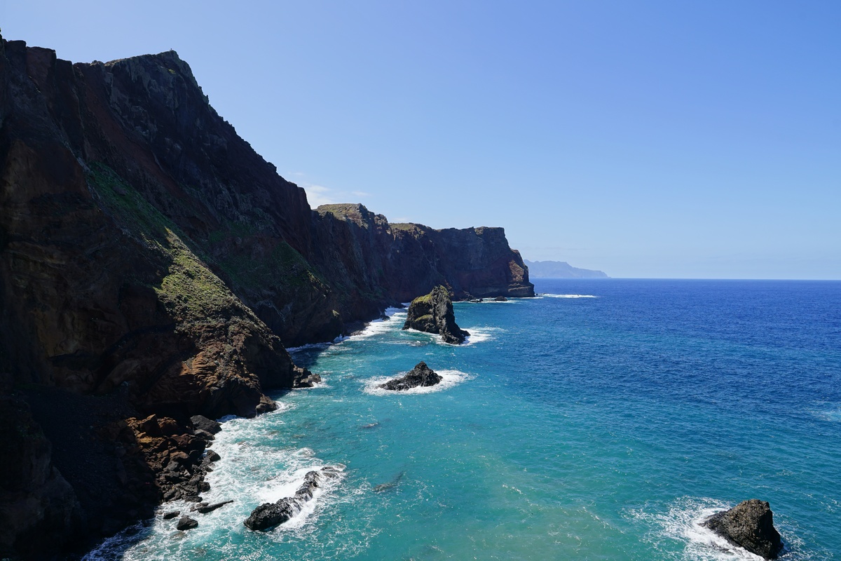 Ponta de São Lourenço bei Caniçal auf Madeira, Nordküste, vom Miradouro de São Lourenço aus