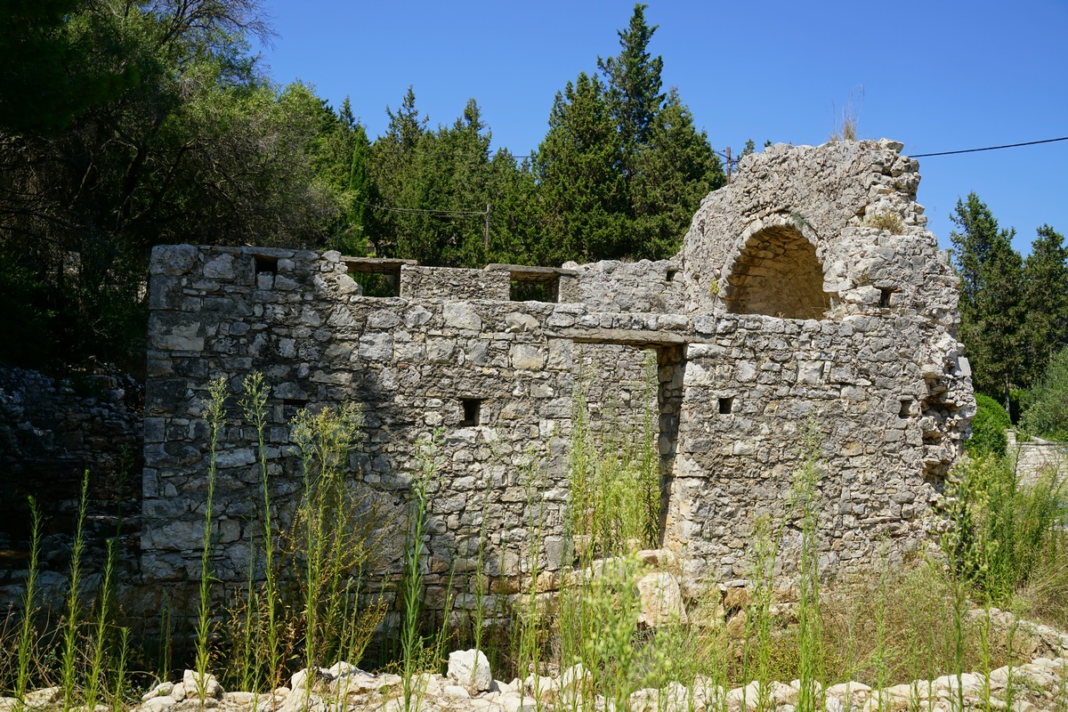 Ruine der frühchristlichen Kirche Agía Marína auf Paxós