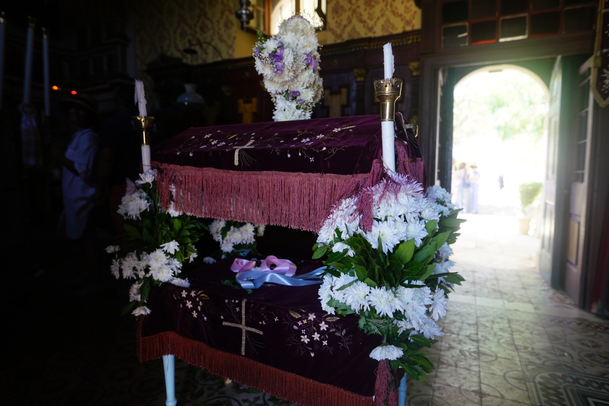 Reliquie der Prozessionszeremnonie auf Panagiá bei Paxós