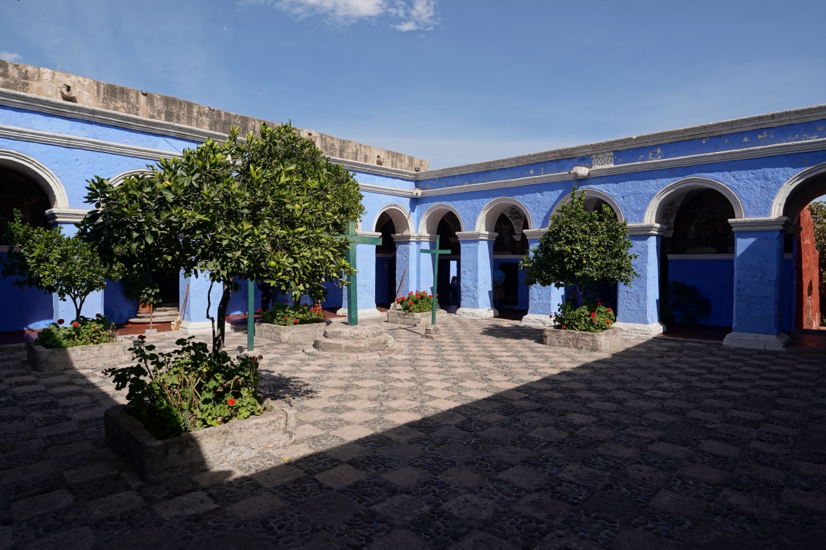 Klosterhof im Kloster Santa Catalina in Arequipa