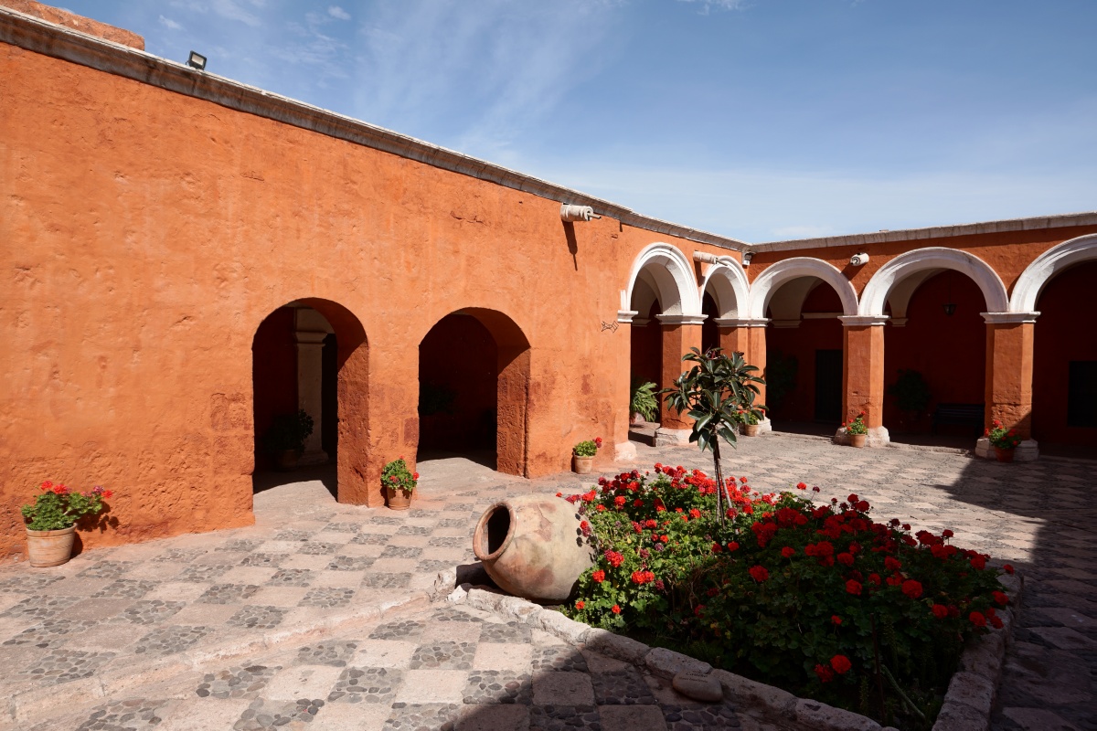 Ruhehof im Kloster Santa Catalina in Arequipa