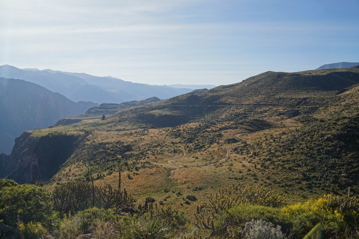 Landschaft oberhalb des Colca-Canyons