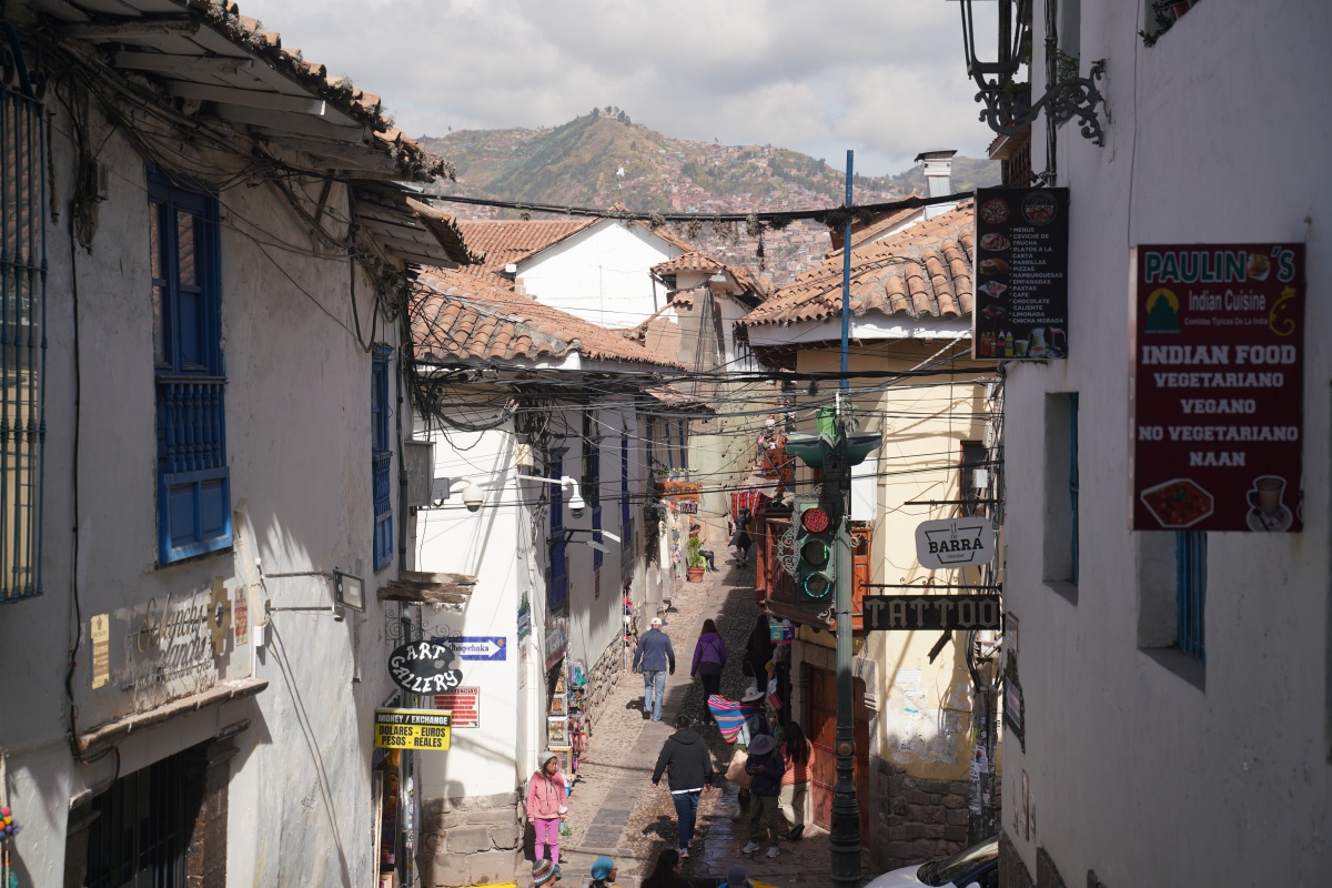Cuesta de San Blas in Cusco, Richtung Hatunrumiyoc