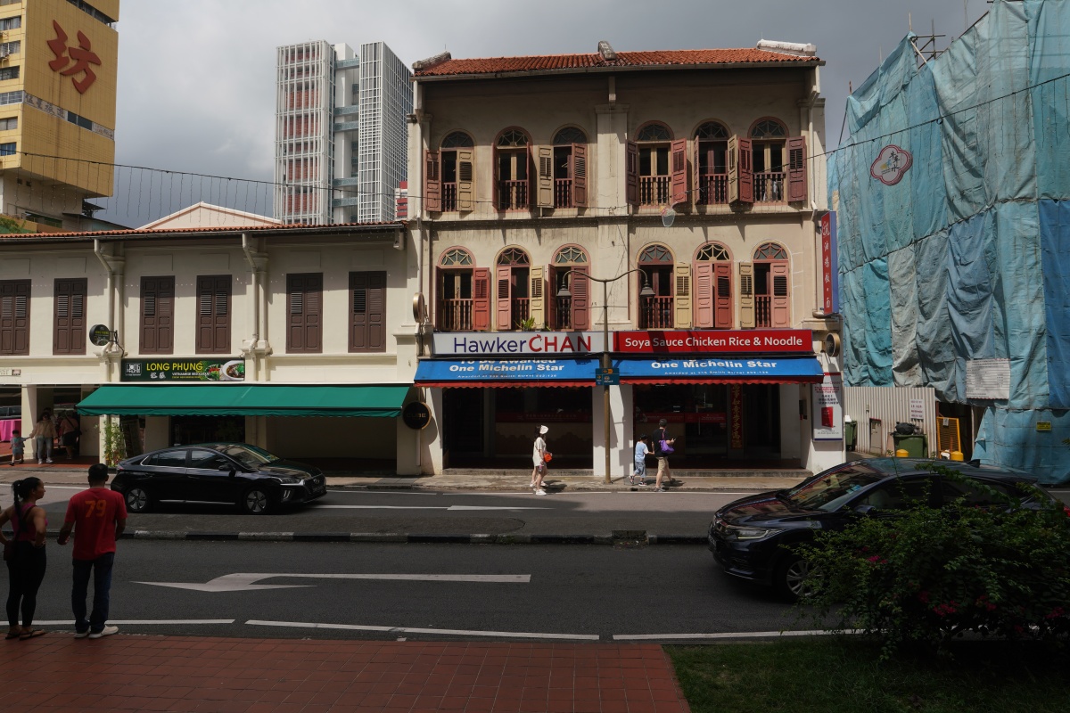 Geschäft von Hawker Chan in der Smith Street in Singapur